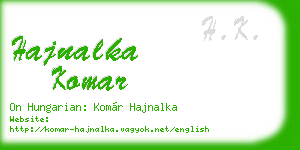 hajnalka komar business card